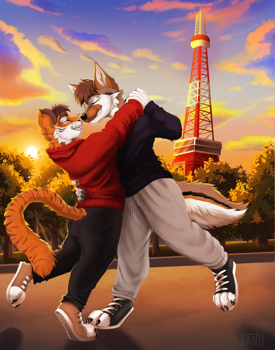 Two characters together